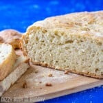 Easy Crock Pot Garlic Parmesan Bread | DizzyBusyandHungry.com - Crusty, flavorful, fresh, and best of all, EASY!