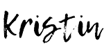 Close up of a signature of Kristin.