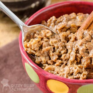Microwave Oatmeal - Cinnamon Coffee Flavor - Dizzy Busy and Hungry!