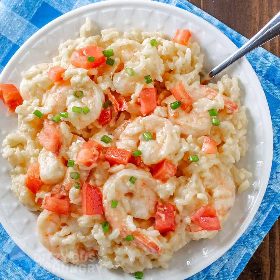 Creamy Rice and Shrimp - Dizzy Busy and Hungry!