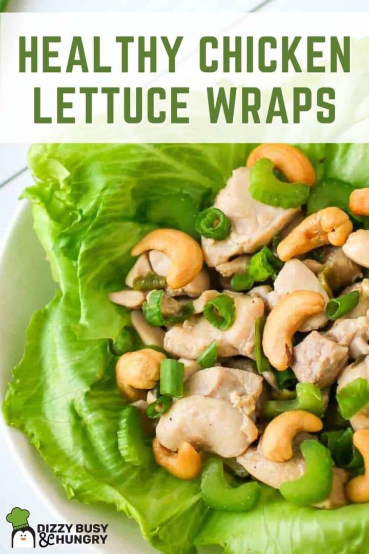Healthy Chicken Lettuce Wraps with Cashews Dizzy Busy and Hungry!