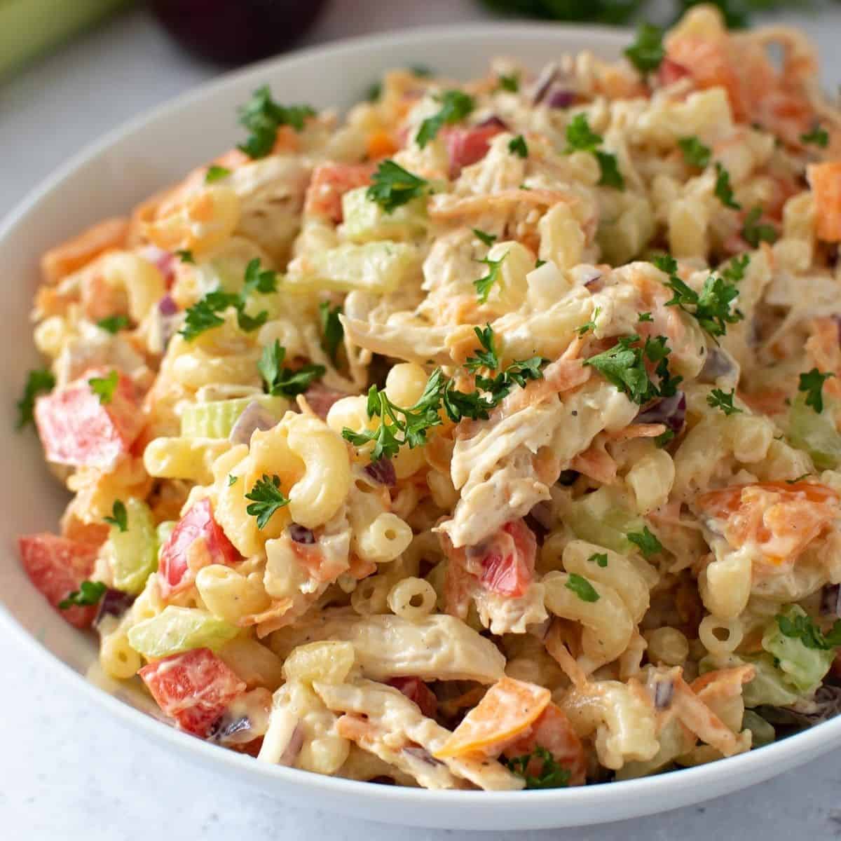 Easy Chicken Macaroni Salad