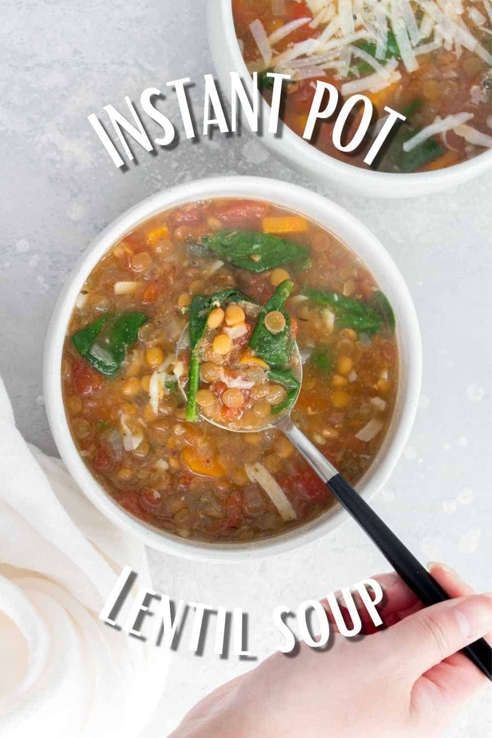 Instant Pot Lentil Soup - Dizzy Busy and Hungry!