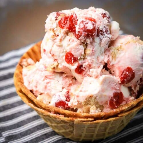 Easy Cherry Ice Cream (No Churn) Dizzy Busy and Hungry!