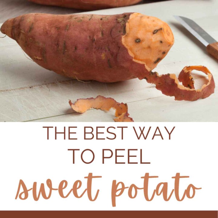 The best way to peel sweet potato.