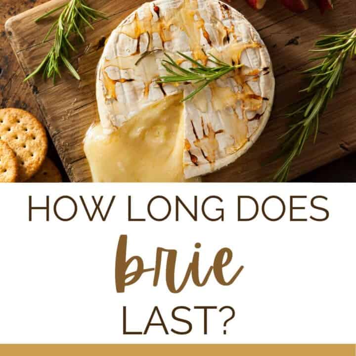 Graphic for how long does brie last?