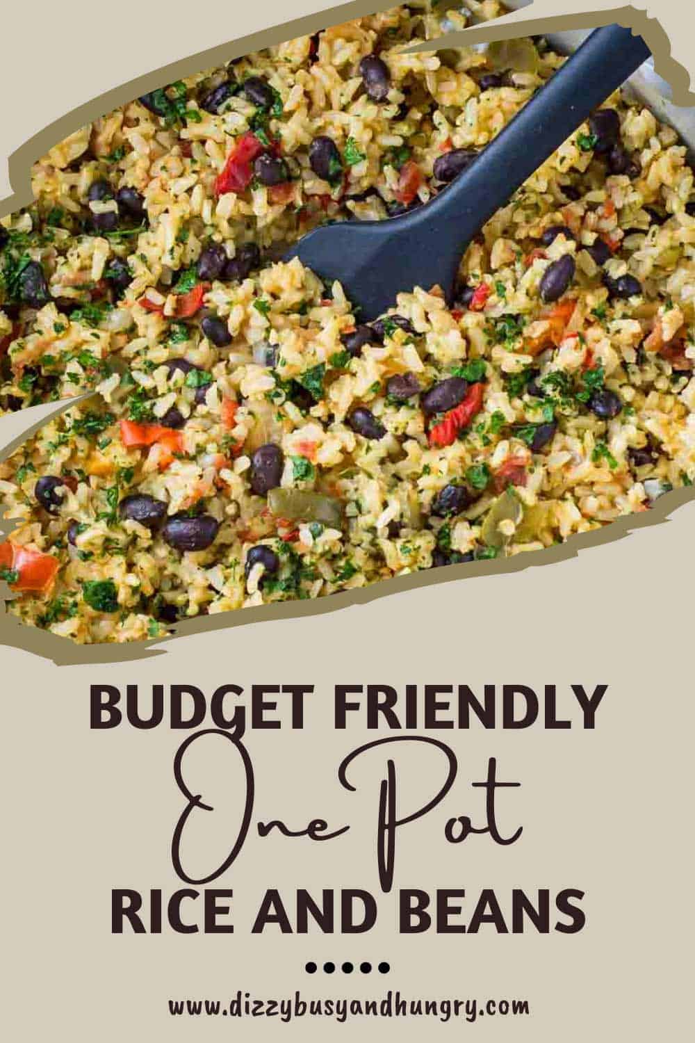 Easy One Pot Rice and Beans (BudgetFriendly) Dizzy Busy and Hungry!