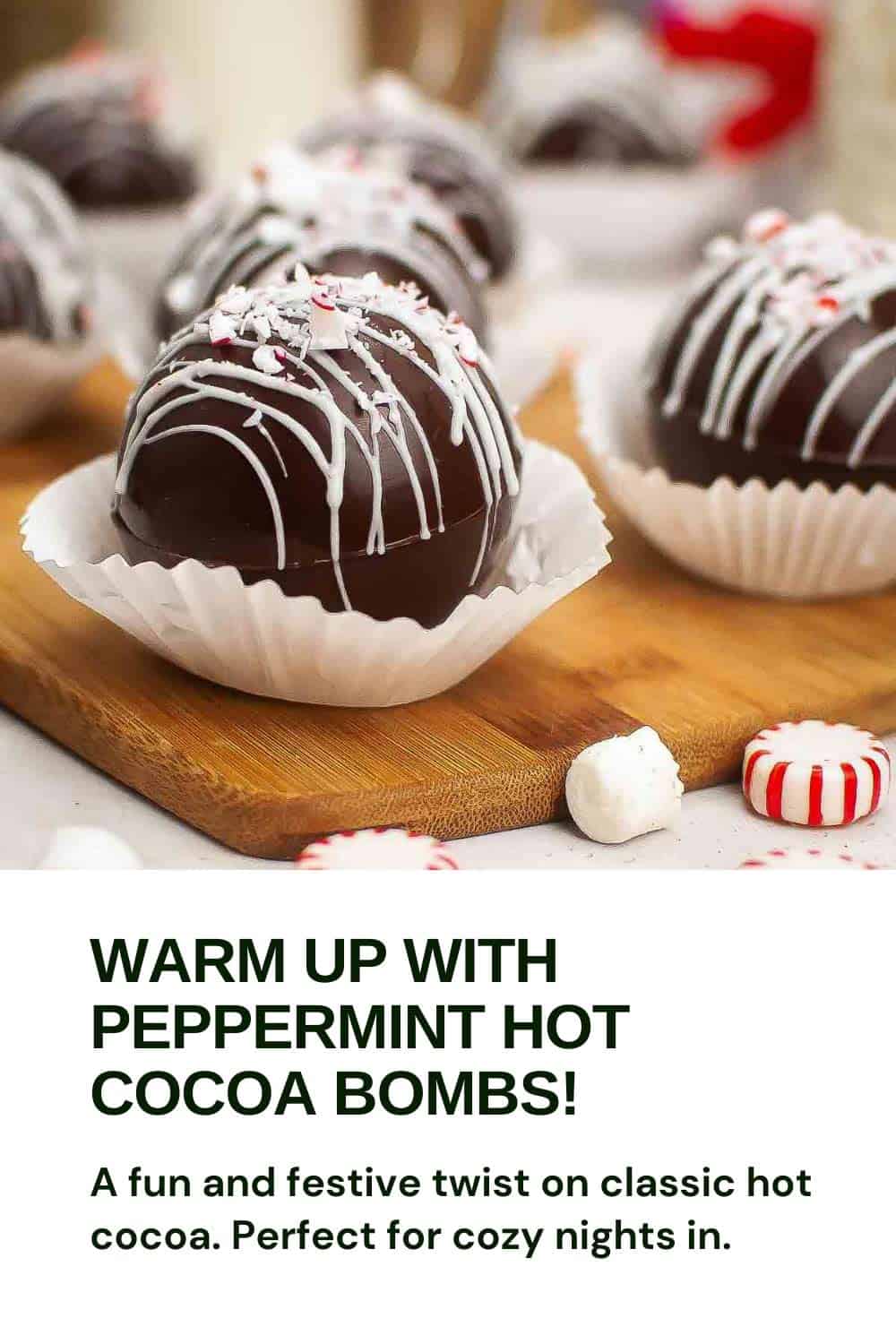 Peppermint Hot Cocoa Bombs (Easy Recipe) - Dizzy Busy and Hungry!