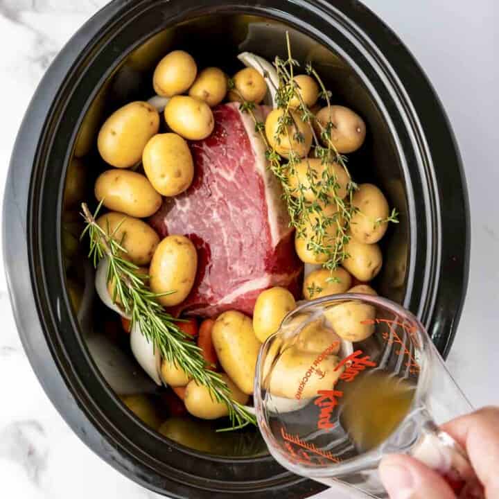 How To Cook Beef Rump Roast In The Crock Pot (Easy) - Dizzy Busy and