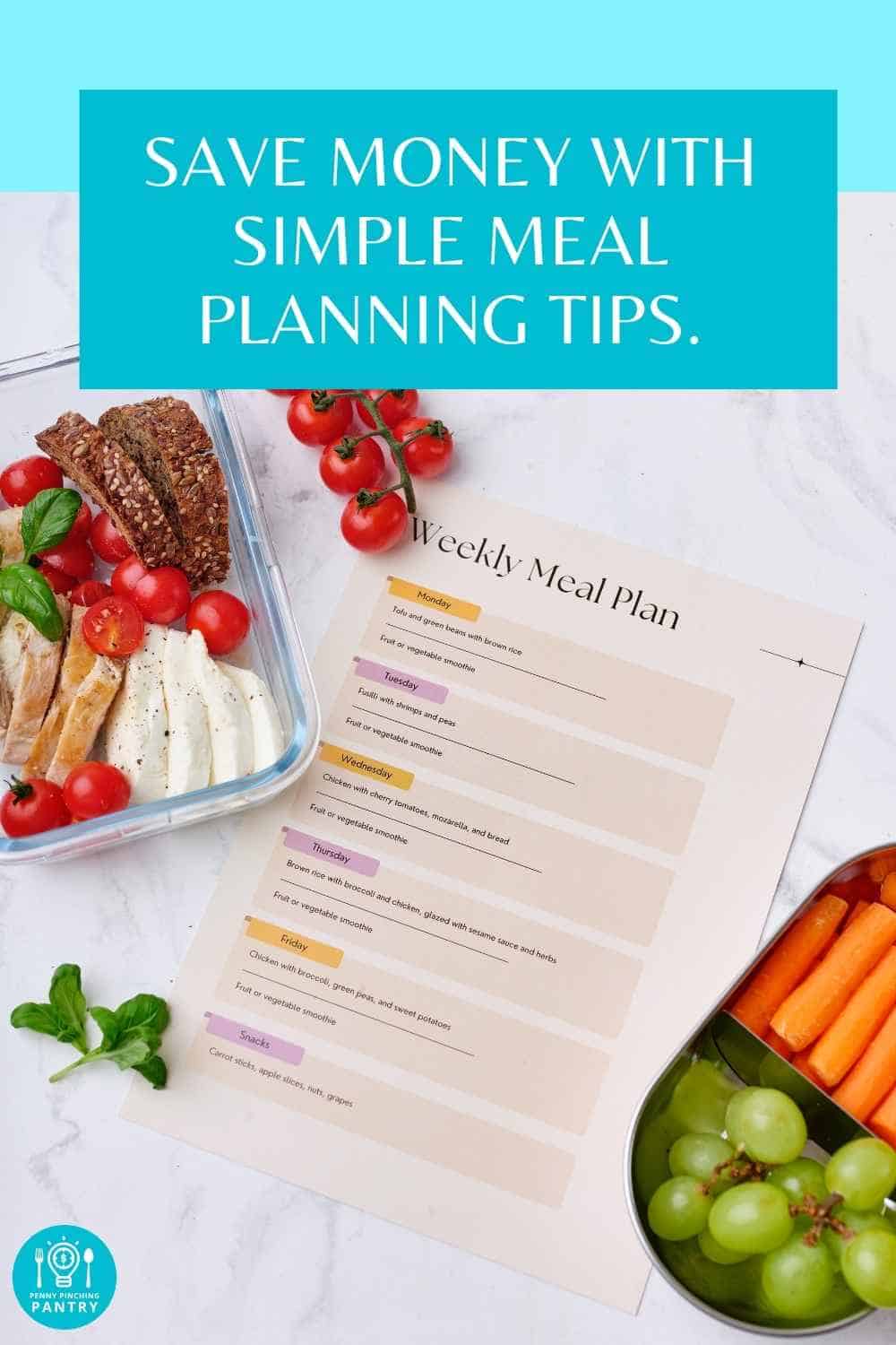 Save Money with Easy Meal Planning - Dizzy Busy and Hungry!