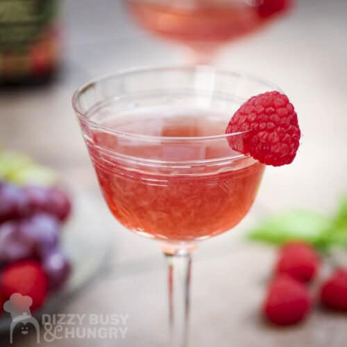Super Simple Raspberry Gimlet - Dizzy Busy and Hungry!
