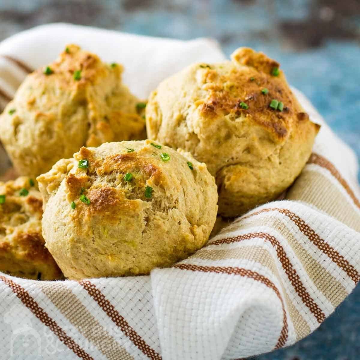 Easy Drop Biscuits (no butter) - Dizzy Busy and Hungry!